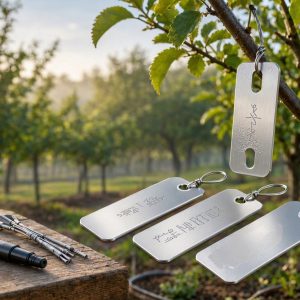 Aluminum Plant Labels Waterproof Metal Hanging Tree Tags Reusable Heavy Duty Markers For Shrub Vineyard Garden Orchard