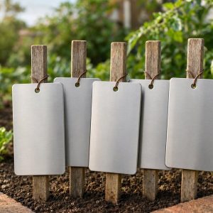 Stainless Steel Plant Labels Heavy Duty Weatherproof Garden Markers Reusable Metal Tags For Outdoor Vegetable Beds Flowerbeds