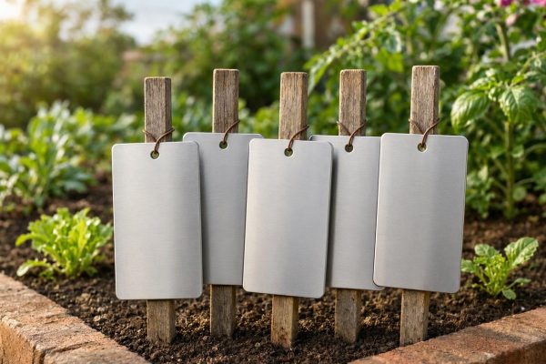 28 Stainless Steel Plant Labels Heavy Duty Weatherproof Garden Markers Reusable Metal Tags For Outdoor Vegetable Beds Flowerbeds