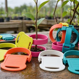 Colorful Plastic Plant Labels Waterproof Wrap Around Loop Tags Reusable Nursery Markers For Tree Seedlings Vine Branches