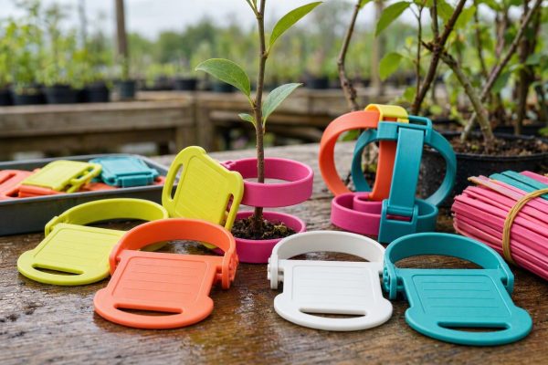 30 Colorful Plastic Plant Labels Waterproof Wrap Around Loop Tags Reusable Nursery Markers For Tree Seedlings Vine Branches